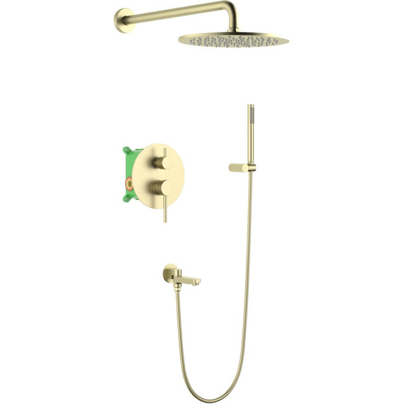 Душевая система для ванны Timo Saona SX-2379/17SM, золото матовое - фото 