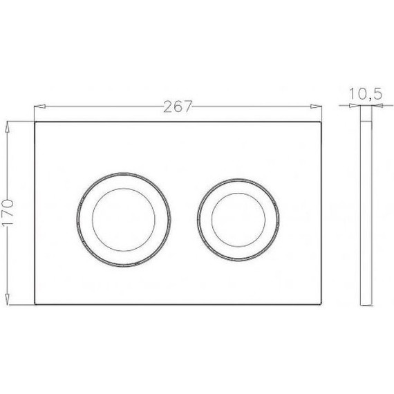 Кнопка смыва Pestan Bettoserb 40006469, хром глянцевый - фото 2