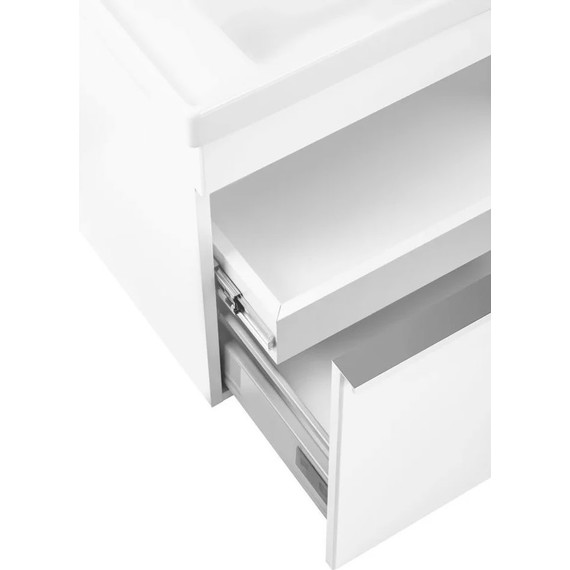 Тумба подвесная с раковиной Pestan Novel 60 см NVL600T-DR (раковина Dreja 60) белый - фото 5