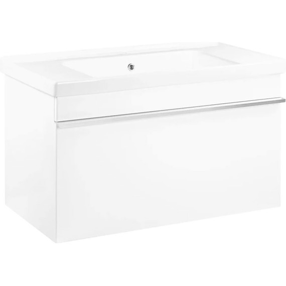 Тумба подвесная с раковиной Pestan Novel 90 см NVL900T-DR (раковина Dreja 90) белый - фото 