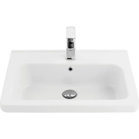 Тумба подвесная с раковиной Pestan Prestige 60 см PRS600T-CR (раковина Creavit 60) белый - фото 5