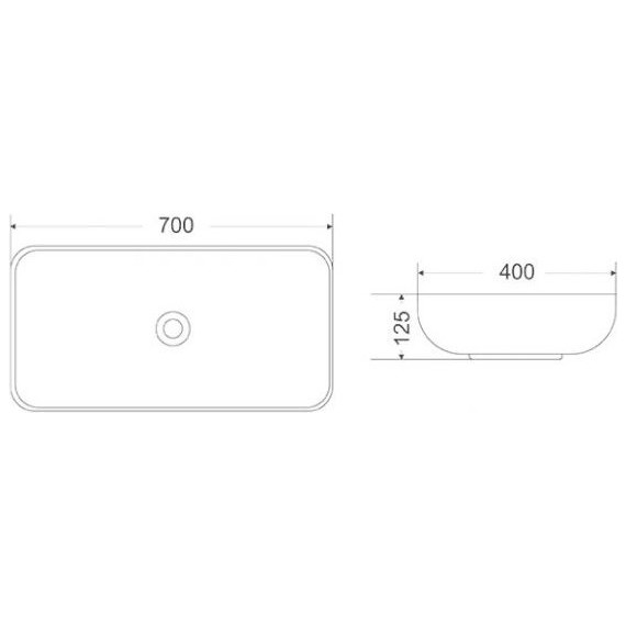 Раковина-чаша Mirsant SHELL-0920 70 см - фото 2