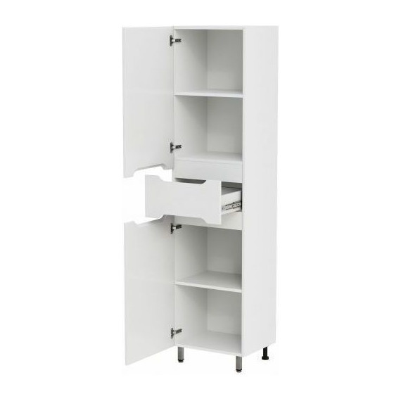 Пенал напольный Mirsant Soho 45 см (универсальный) белый - фото 2