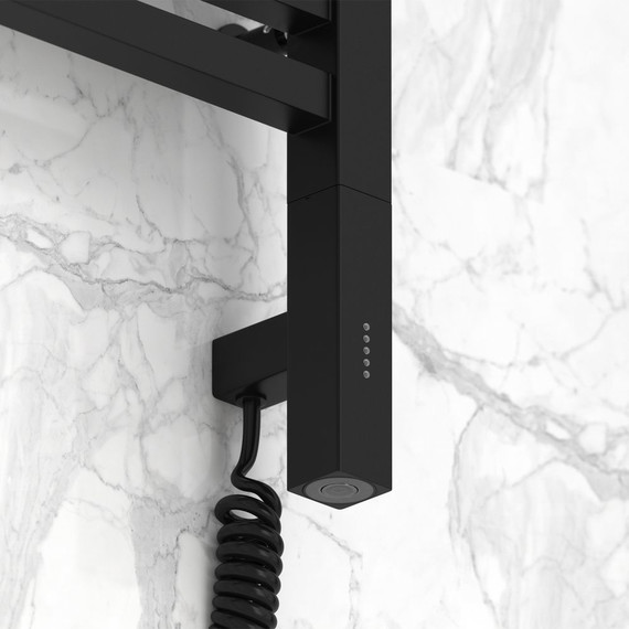 Полотенцесушитель электрический Сунержа Модус 3.0 П15 800x300 мм 31-5700-8030 L, чёрный матовый - фото 3