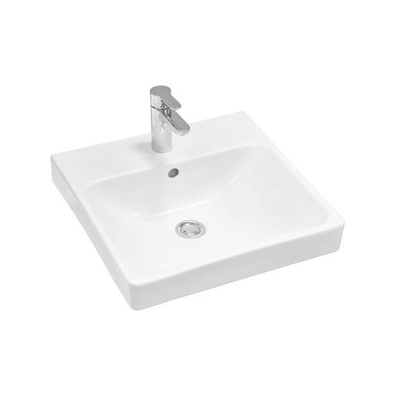 Тумба универсальная с раковиной Акватон Сканди Doors 45 см 1A278701SDB20, дуб верона/белый глянцевый (ножки в комплекте) - фото 2