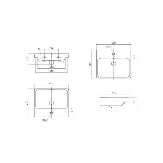 Тумба универсальная с раковиной Акватон Сканди Doors 55 см 1A278801SD010, белый матовый/белый глянцевый (ножки в комплекте) - фото 14
