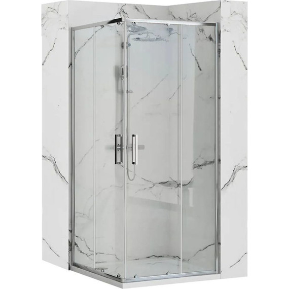 Душевое ограждение Loranto Neo 100x100 см CS-21809-100, хром/прозрачное - фото 