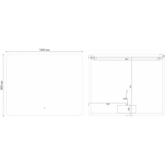 Зеркало Vincea Led 100 см VLM-3BE100 - фото 5