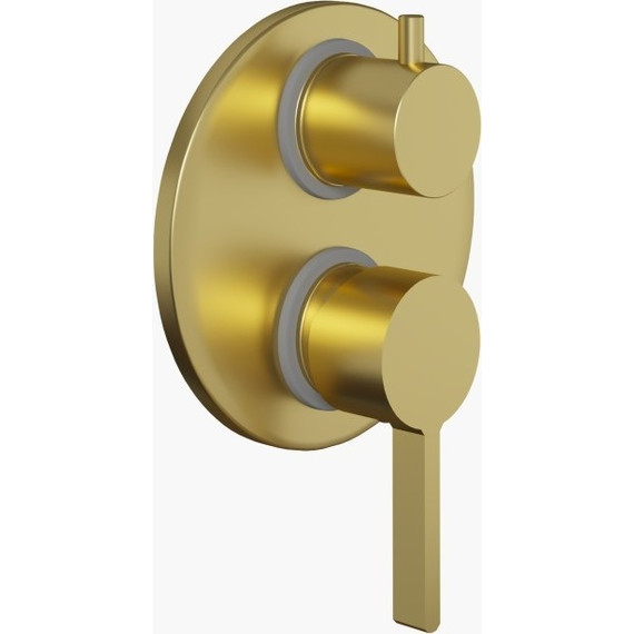 Смеситель для ванны Paini Brera 74PJ6911, матовое золото - фото 