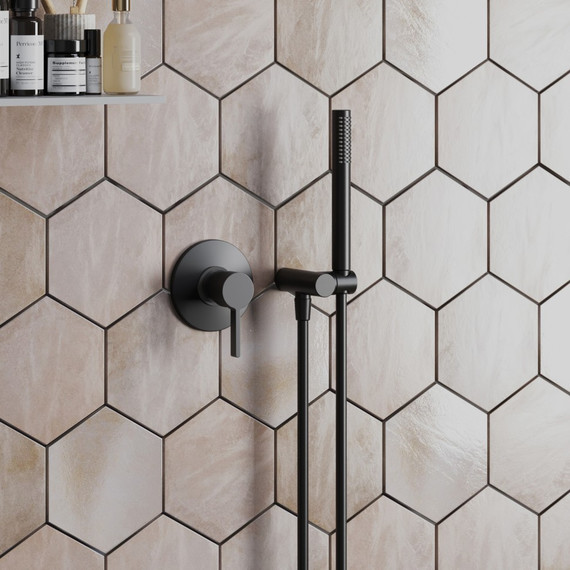 Смеситель для душа Paini Brera 74PZ690, черный матовый - фото 2