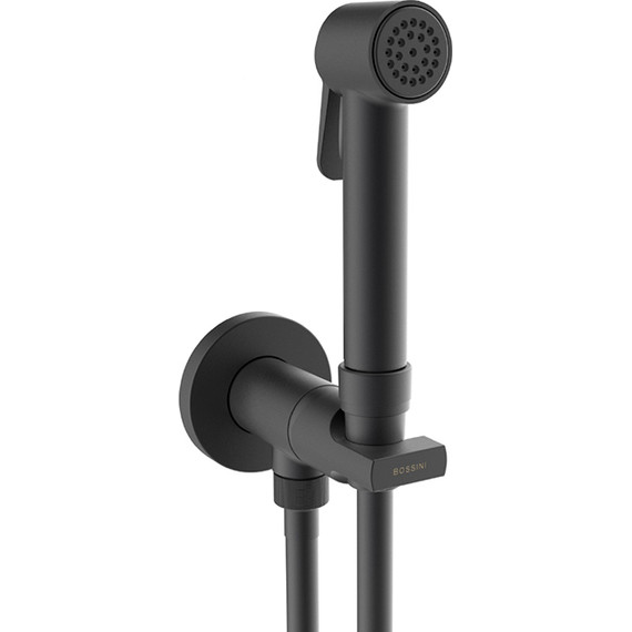 Набор для гигиенического душа Bossini Paloma E34007B.073 (с прогрессивным картриджем​) черный матовый - фото 