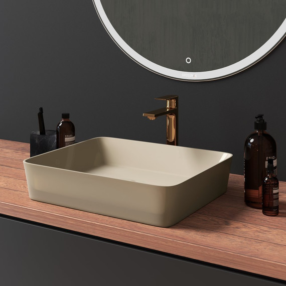 Раковина-чаша Grossman Color 48 см GR-3016BEM, бежевый матовый - фото 2