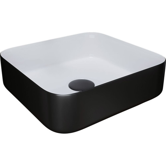 Раковина-чаша Grossman 38 см GR-4042BW, черный/белый - фото 