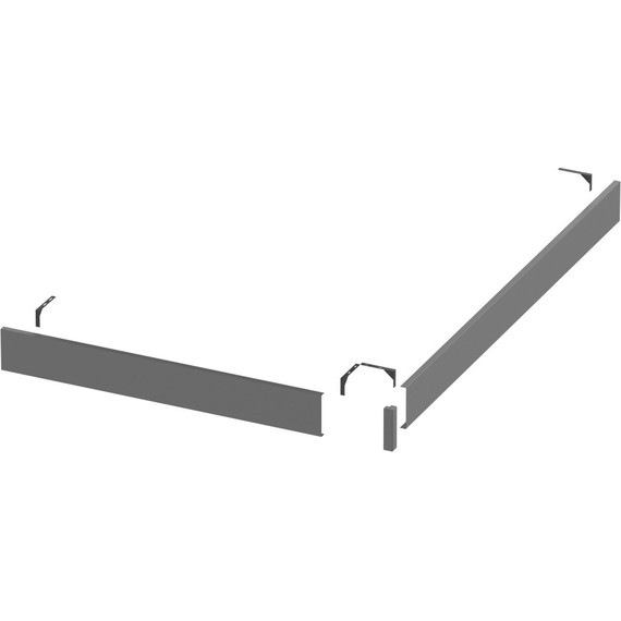 Панель для душевого поддона Grossman Strong 100x90 см GR-S2901001Q, графит матовый - фото 