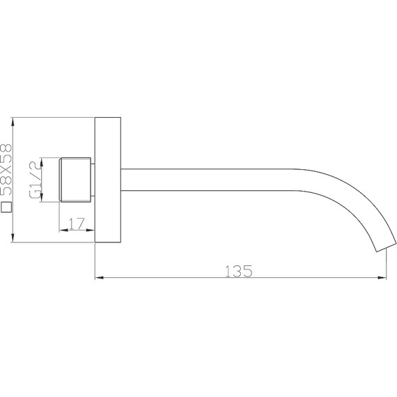 Излив для ванны BelBagno Romano ROM-BC-CRM - фото 2