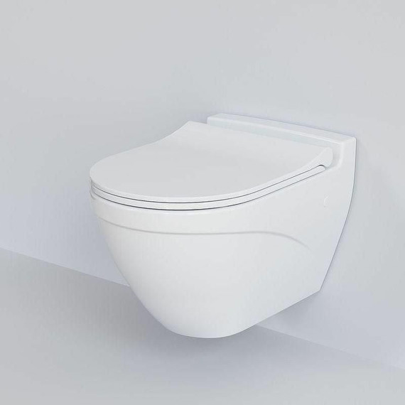 Унитаз подвесной безободковый Ambassador Nord 133T20001, Цвет производителя: белый - фото 8