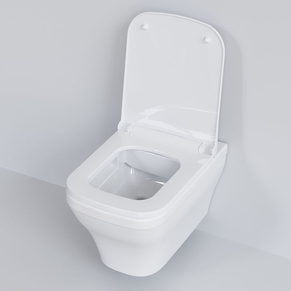 Унитаз подвесной безободковый Ambassador Benefit 203T20001R, Цвет производителя: белый - фото 12