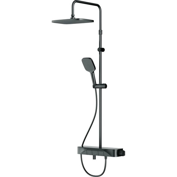 Душевая стойка с термостатом Am.Pm Func F078F322, черный, Цвет производителя: чёрный - фото 