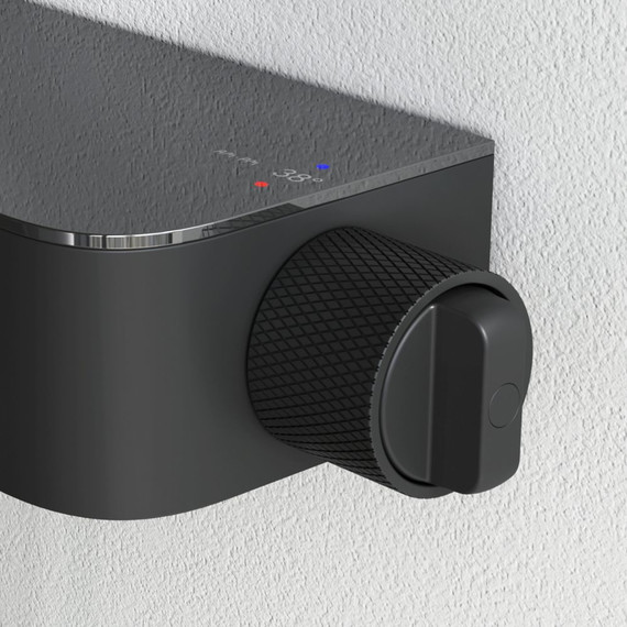 Душевая стойка с термостатом Am.Pm Func F078F322, черный, Цвет производителя: чёрный - фото 6