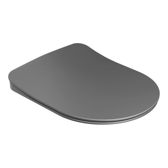 Сиденье с крышкой для унитаза Ravak Uni Chrome Flat микролифт X01795, чёрный матовый - фото 