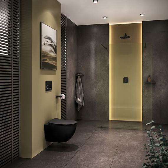 Кнопка смыва Ravak Chrome X01797, чёрный матовый - фото 4