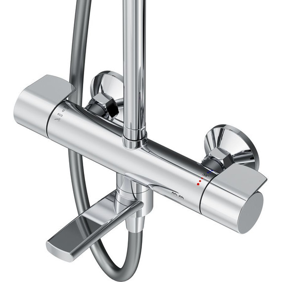 Душевая стойка с термостатом Am.Pm X-Joy F0785A500, Цвет производителя: хром - фото 14