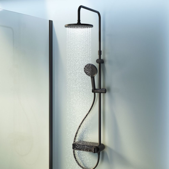 Душевая стойка Am.Pm X-Joy F0785A622, черный, Цвет производителя: чёрный - фото 3