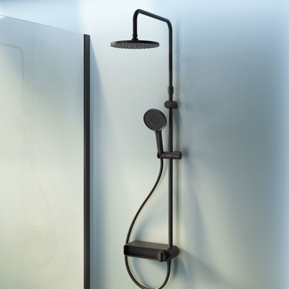 Душевая стойка Am.Pm X-Joy F0785A622, черный, Цвет производителя: чёрный - фото 2