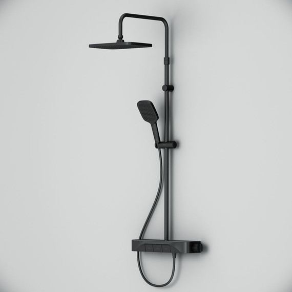 Душевая стойка с термостатом Am.Pm Func F078F222, черный, Цвет производителя: чёрный - фото 9