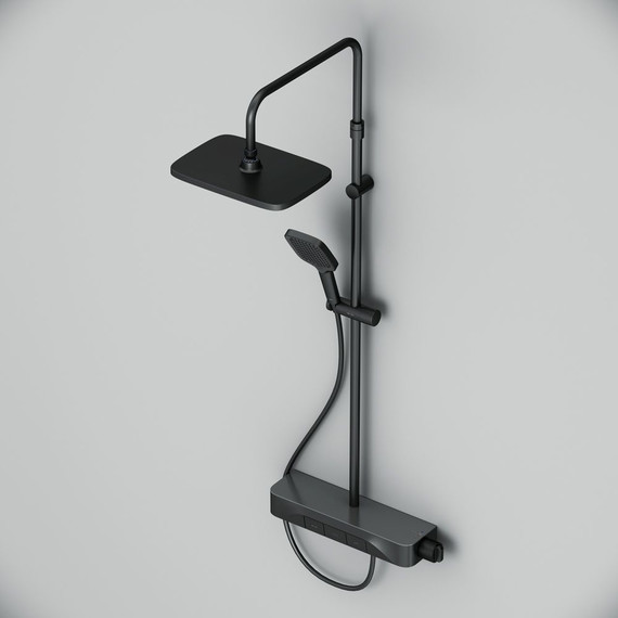 Душевая стойка с термостатом Am.Pm Func F078F222, черный, Цвет производителя: чёрный - фото 10