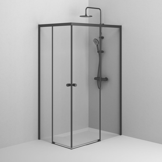 Душевое ограждение Am.Pm X-Joy 120x80 см W94G-403-12080-BТ, черный/прозрачное - фото 5