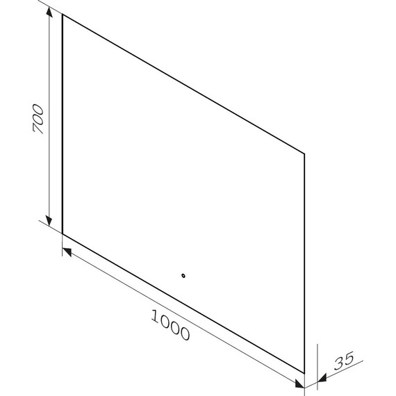 Зеркало Am.Pm X-Joy 100 см M85MOX11001S - фото 3