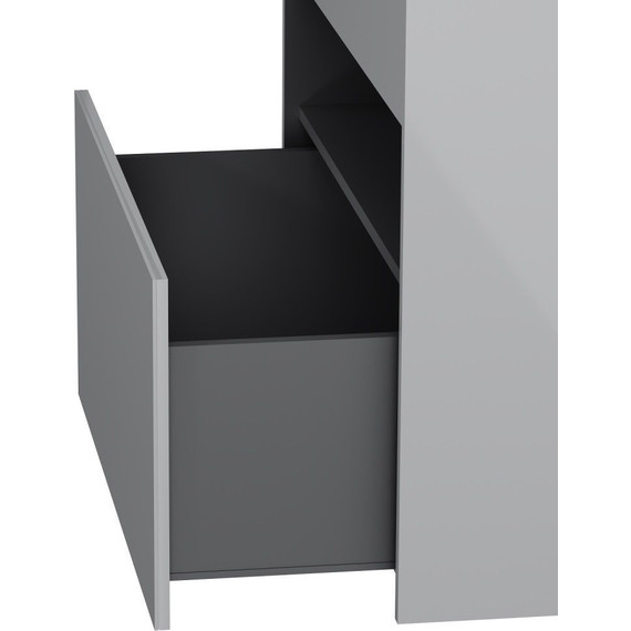 Тумба подвесная с раковиной Am.Pm Func 80 см M8FFUX0801WG, белый глянцевый, Цвет фасада: белый - фото 10