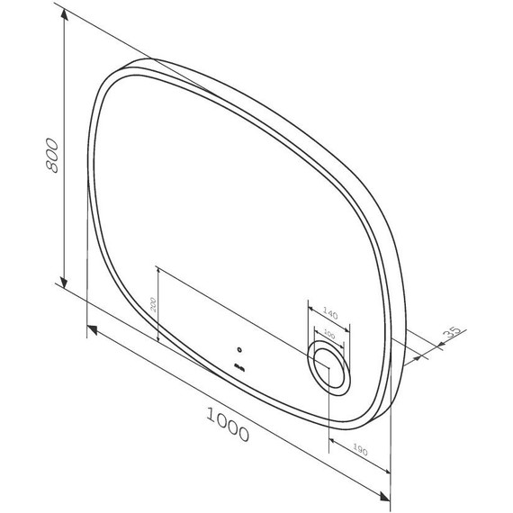 Зеркало Am.Pm Func 100 см M8FMOX1003SA - фото 6