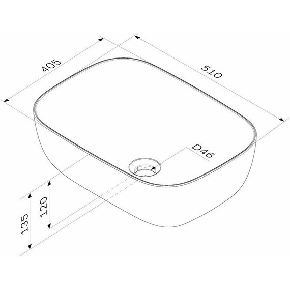 Раковина-чаша Am.Pm Func 51 см M8FWCC10510WG - фото 5