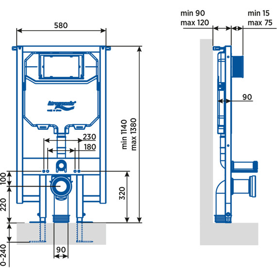 Инсталляция для унитаза Idrospania Menorca 40220 - фото 3