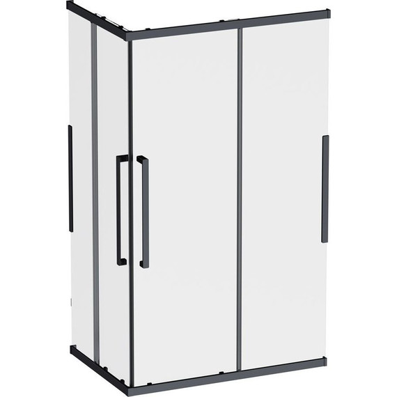 Душевое ограждение Am.Pm Func 120x80 см W84G-403-12080-BТ, черный/прозрачное - фото 