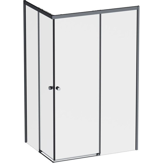 Душевое ограждение Am.Pm X-Joy 120x90 см W94G-403-12090-BТ, черный/прозрачное - фото 