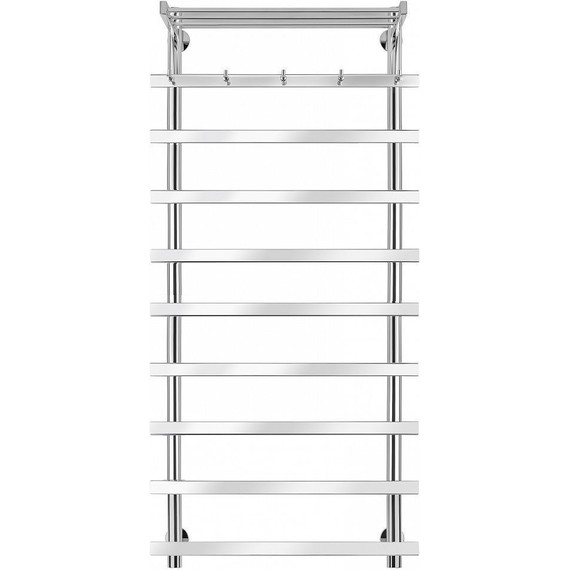 Полотенцесушитель электрический Secado Понтида 1 КСП с полкой П10 400x1200 мм (возможность скрытого подключения) - фото 