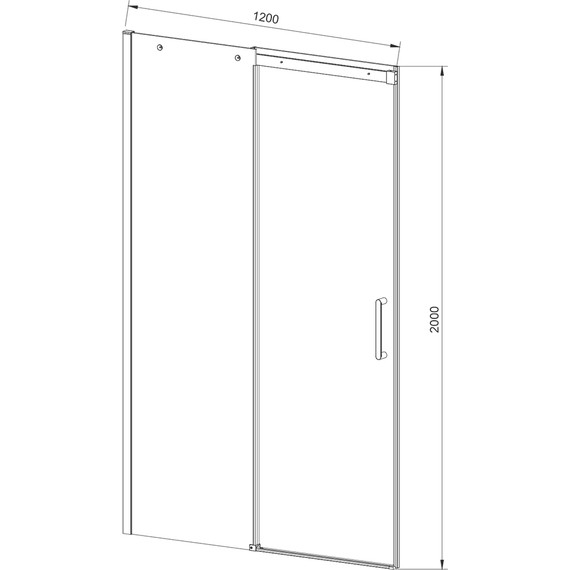 Душевая дверь Vincea Dice 120 см VDS-4D120CL (стекло 8 мм), хром/прозрачное - фото 3