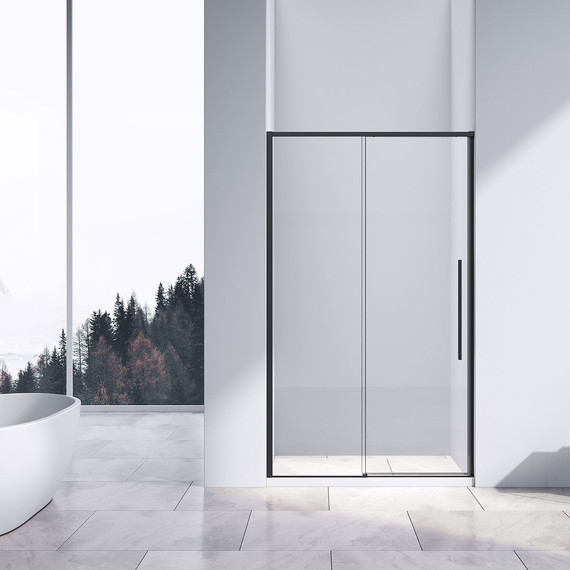 Душевая дверь Vincea Slim-N 120 см VDS-4SN120CLB, черный/прозрачное - фото 