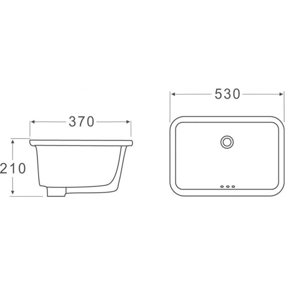 Раковина врезная под столешницу BelBagno 53 см BB1006 - фото 6