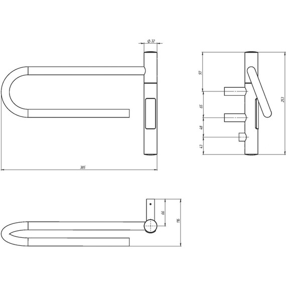 Полотенцесушитель электрический Vincea 253x385 мм VTD-1P1WE, белый - фото 4