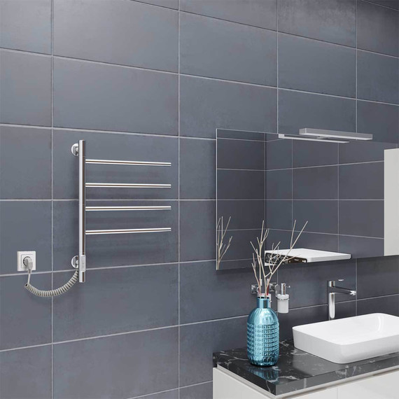 Полотенцесушитель электрический Vincea 597x430 мм VTD-1S1CE, хром - фото 2