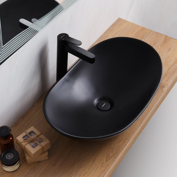 Раковина-чаша BelBagno 60 см BB1404-H301, черный матовый - фото 4