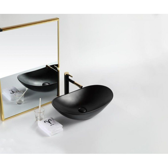 Раковина-чаша BelBagno 60 см BB1404-H301, черный матовый - фото 7