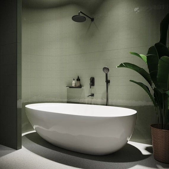 Душевая система для ванны Iddis Ray RAYBL03i68, черный матовый - фото 2