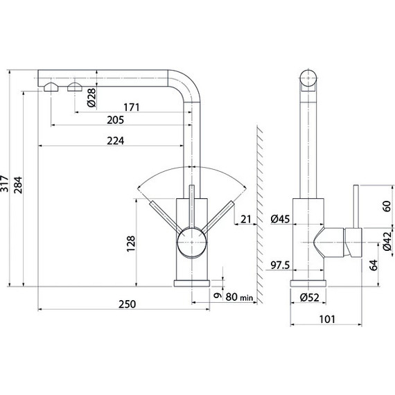 Смеситель для кухни Iddis Rule RULSBLFi05 - фото 3