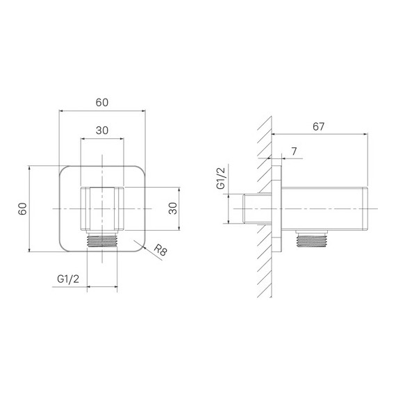 Шланговое подсоединение с держателем Iddis Slide SLI60CBi62 - фото 3