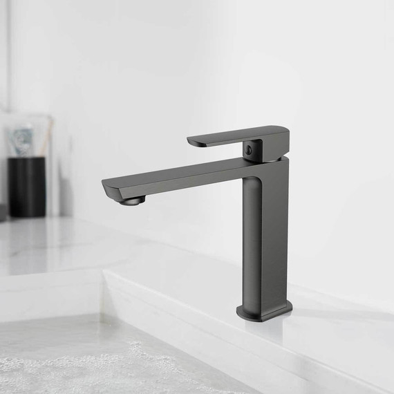 Смеситель для раковины Vincea Next VBF-1N1GM, вороненая сталь - фото 2